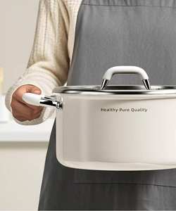 Olla para Sopa Doméstica de Acero Inoxidable Zunck, Sin Recubrimiento Cerámico, Engrosada, con Doble Asa, Función de Cocción al Vapor, Exterior Esmaltado - Product Image 4