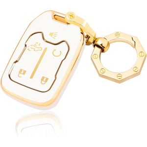 Étui de clé de voiture à bordure dorée, trè<span class=keywords><strong>s</strong></span> vendu à l'international, porte-clé<span class=keywords><strong>s</strong></span> exquis, pendentif, best-seller Amazon, vente en gros - Product Image 3