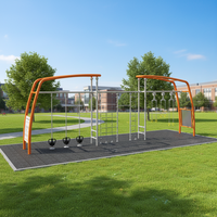 Station de fitness combinée pour jeunes, structure en acier, équipement de calisthénie multifonctionnel pour adolescents, OEM/ODM