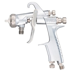 Hand Gravity Feed 1.3mm Nozzle <b>Silver</b> Air <b>Spray</b> Gun OEM Customizable for DIY Industrial & Automotive Use 160ml/min Made in Japan - Product Image 1