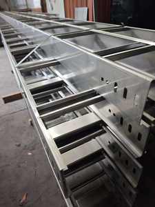 Bandeja de escalera de gestión de cables industriales altamente personalizada Pre-Galvanizado Alta capacidad de carga - Product Image 4