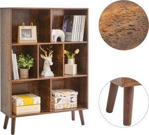 Mini librería de diseño moderno Librería de <span class=keywords><strong>3</strong></span> estantes con estantes ajustables - Product Image 2