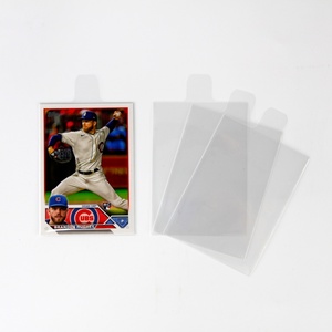 Popular SY Transparent Card Sleeves Custom Logo Available Clear <b>Protectors</b> Baseball Sports for Trading Card Collection - Product Image 4