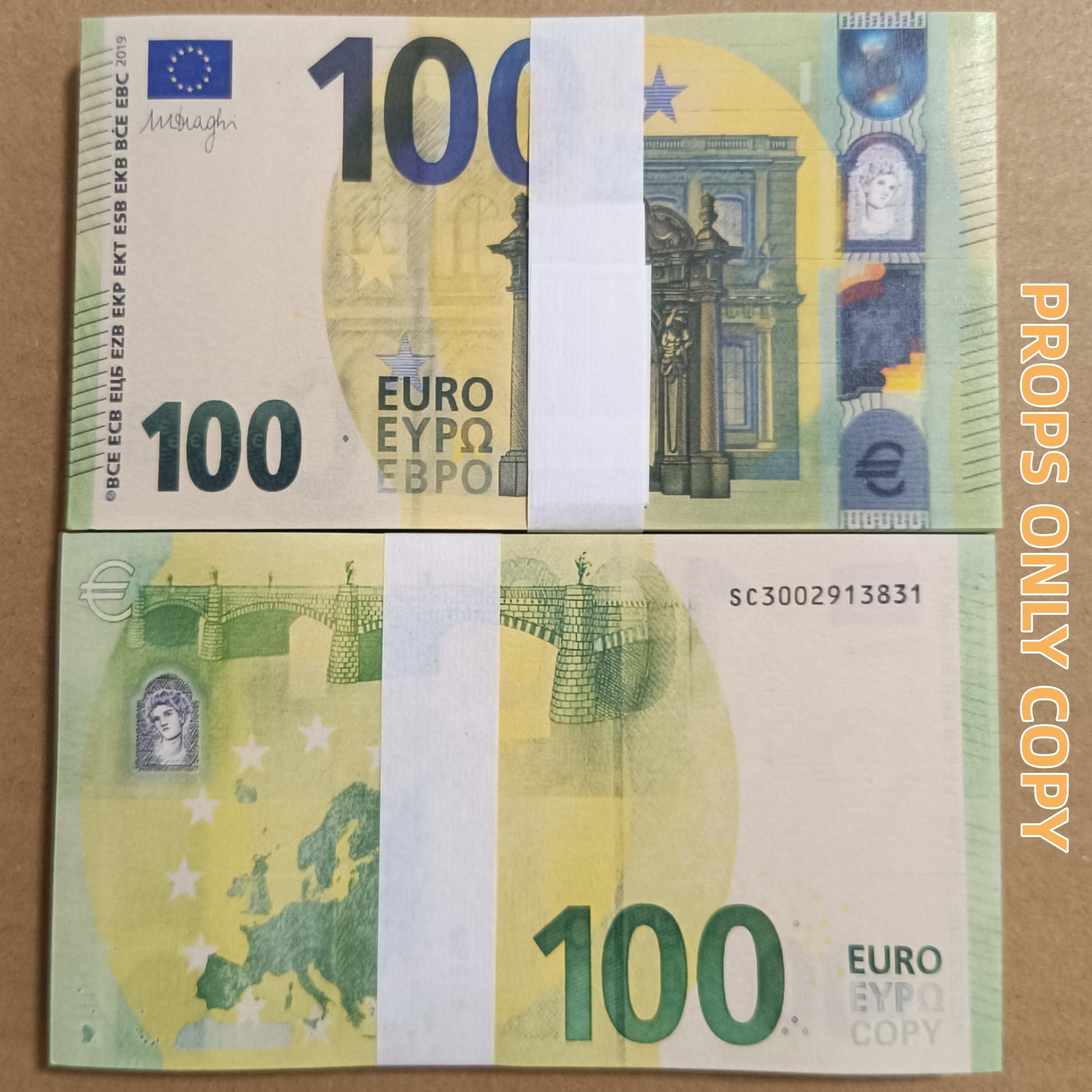 100 EURO GREEN 100 PIECES