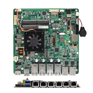 2022 New Arrival 6 * RJ45 PoE Port Core I3 DDR4 64GB GPIO MINI-ITX Nhúng Bo Mạch Chủ Công Nghiệp Hỗ Trợ USB/COM