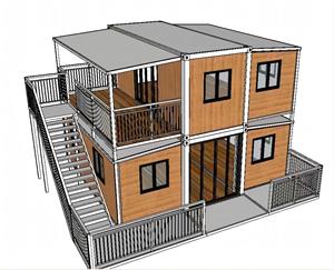 Portatile 20ft/40ft espandibile casa prefabbricata casa Mobile per campeggio o ufficio uso materiale in acciaio ampiamente usato - Product Image 3