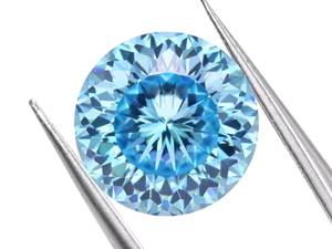 Đại Dương Màu Xanh Cao Carbon Kim Cương Sao Cắt Vòng Không Đặt Cho Đồ Trang Sức Phụ Kiện Loose Đá Quý - Product Image 2