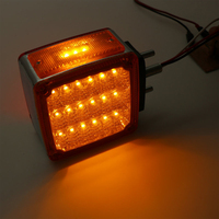 Feu de gabarit carré à 60 LED, lampe double face, feu de signalisation/indicateur latéral LED, feu stop pour camions lourds, remorques et poids lourds