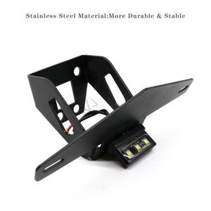 Support de cadre de plaque d'immatriculation de moto en acier inoxydable pour <span class=keywords><strong>Kawasaki</strong></span> <span class=keywords><strong>Z400</strong></span> Ninja250 Ninja400 <span class=keywords><strong>2018</strong></span> 2019, vente en gros - Product Image 2
