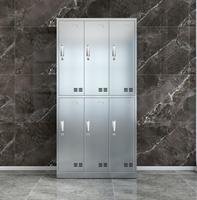 Casiers verticaux pour le personnel scolaire en acier inoxydable Armoire à clé avec étagères pour le stockage des vêtements Armoire métallique
