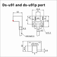 Capteur photoélectrique à fente micro DASS DS-U9 en gros, ultra-compact IP50, fente de 5 mm, DC 12-24V, NPN PNP, 3kHz, pour l'automatisation industrielle