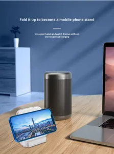 Scatola di Stoccaggio Magnetica Pieghevole 3 in 1 con Caricatore Wireless a Ricarica Rapida 15W e Set di Cavi Dati - Product Image 4