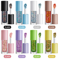 Fard à paupières liquide végétalien personnalisé en gros avec paillettes, Cosmétiques liquides personnalisés pour le visage, Créez votre propre marque de fard à paupières liquide