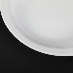 Assiette à pâtes en mélamine A5, blanche, à bord large, ronde, profonde, assiette à dessert occidentale, assiette à salade, assiette de service pour plats froids de restaurant - Product Image 6