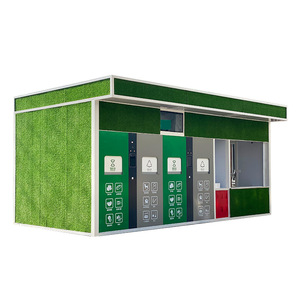 Cymdin Smart Waste Bin Rectangular <b>Lacquerware</b> Sensor Powered Recycling Station Eco-Friendly Outdoor Use - Product Image 2