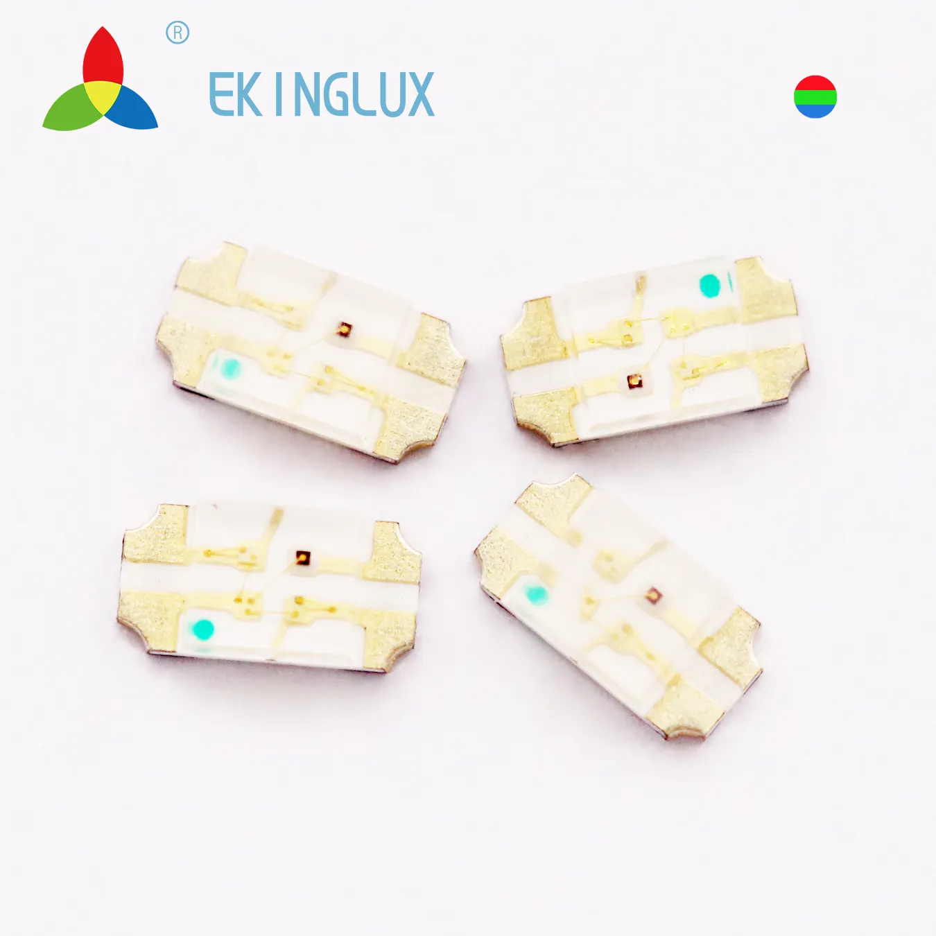 Ekinglux sanan chip led diodo 1206, smd rgb led