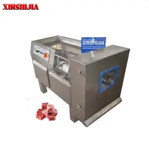 High capacity stainless steel fresh frozen pork beef mutton chicken duck cube meat cutting dicing equipment