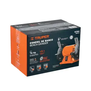 Amoladora de Banco BOX 1 1/4 HP 5' (185W), TRUPER - Product Image 3