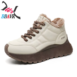 Gm6601 2025 Nuevas Zapatillas Deportivas de Invierno de Algodón Afelpado Cálido con Suela Gruesa Impermeables y Elevadas, Tendencia Urbana - Product Image 2