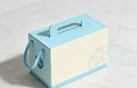 Caja de Embalaje Cosmético Portátil Minimalista de Cartón con Asa, Tamaño Personalizado, Impresión Digital, Reciclable, Certificación ISO9001, de Lujo