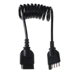 Conector de Remolque de 4 Pines, Cable de Extensión Americano de 5 Pies, Negro, para Conexión de Luces Traseras y de Señalización de RV - Product Image 3