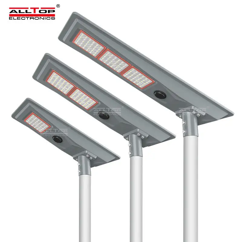 ALLTOP 2022 New All In One Lighting Ip65 Waterproof 200w Smd Outdoor Residential Solar Charging Led Street Lights
