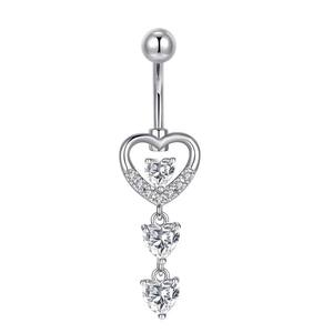 Cincin pusar liontin permata Australia, cincin perut menjuntai panjang zirkon, cincin permata Australia - Product Image 6