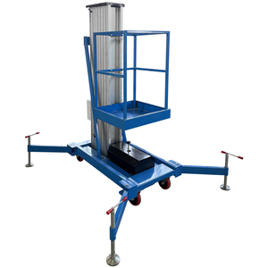 Taşınabilir hidrolik tek adam alüminyum hava çalışma platformu merdiven dikey direk kaldırma - Product Image 2