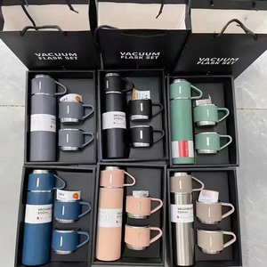 2024 Hot Sale <strong>One</strong> <strong>Cup</strong> 3 Lids Insulated Mug Business Gift Box Home Office Multi-Use Insulated Mugs - Product Image 1