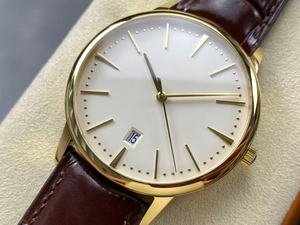 Reloj Mecánico Elegante para Hombre de Negocios con Correa Marrón y Acabado Dorado - Product Image 2