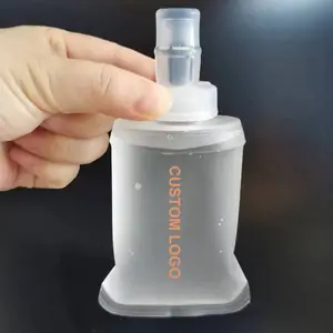 150ml  200ml  250ml hand carrier transparent running soft flask flexible sustainable water bottle