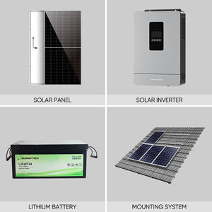 家庭用ソーラーパネルシステム,Sunway Complete <span class=keywords><strong>Solar</strong></span> <span class=keywords><strong>System</strong></span>オフグリッド1KW 2KW 3KW - Product Image 4