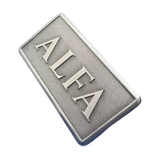 Logotipo de aleación de zinc y metal <span class=keywords><strong>vintage</strong></span> personalizado de fábrica para equipo de máquina con tornillos - Product Image 5