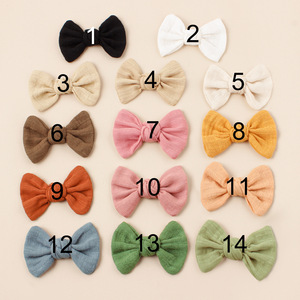 Vendita calda graziose bambine fiocchi forcine per capelli per bambini Candy Color barretta stampa floreale spilla accessori - Product Image 4