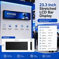 Monitor de Señalización Digital con Pantalla LCD Comercial Extensible, con Ángulo de Visión Completo, para Exhibición de Promociones en Supermercados