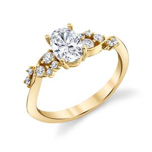 Bague en Or Vermeil 18 carats Plaqué Or 2 Microns avec Diamants ZC Taille Baguette, Bijoux Personnalisés en Argent pour Femme et Homme, Cadeau Tendance Jaune - Product Image 1