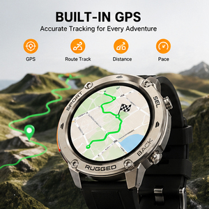 Reloj Inteligente DM59 para Exteriores, Pantalla AMOLED de 1.43'', Resistente al Agua 5ATM, Mapa Fuera de Línea, Más de 170 Modos Deportivos, 500mAh, Metal, Detección de Ritmo Cardíaco y Sueño, Negro - Product Image 2