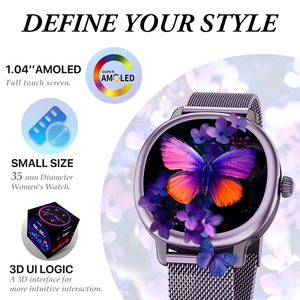Denixi นาฬิกา T78แฟชั่นสำหรับผู้หญิง, นาฬิกาอัจฉริยะบลูทูธขนาดเล็ก1.04 AMOLED วัดความดันโลหิตและการนอนหลับอัจฉริยะ - Product Image 3