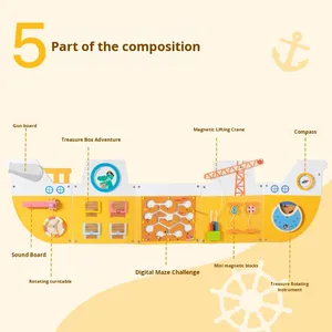 유아 교육 어린이 벽걸이 게임 부모-자녀 상호작용 계몽 교육용 나무 장난감 (4-6세용) - Product Image 5