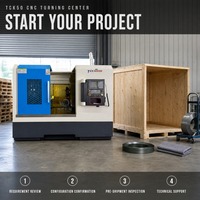 Tour CNC à banc incliné TCK50, portée de coupe 550 mm, diamètre de coupe 440 mm, déplacement Z 500 mm, tourelle 12 postes, capacité de barre 50 mm