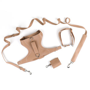 Arnés y Correa para Perro de Cuero Sintético de Lujo, Juego de Correa y <span class=keywords><strong>Collar</strong></span> de Cuero Personalizado para Mascotas - Product Image 2