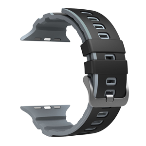 Correa de Silicona de Repuesto Resistente de Dos Tonos Personalizada para IWatch 49/46/45/44/42mm - Product Image 5