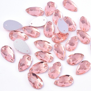 OLeeya Venta al por Mayor de 40 Formas de Cristales de Strass AB, Gemas para Coser en Ropa, Piedras de Cristal Planas en Forma de Lágrima para Vestidos de Mujer - Product Image 5