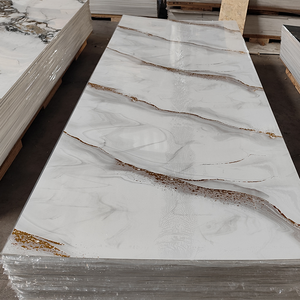 塗装フリーラミネート<span class=keywords><strong>PVC</strong></span> WPCフォームボード保湿材環境にやさしい耐久性のある用途の木材装飾テクスチャ - Product Image 2