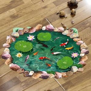 Adesivo <span class=keywords><strong>per</strong></span> pavimenti in piastrelle impermeabili stampato su misura 3D pittura a terra adesivo paesaggio <span class=keywords><strong>per</strong></span> la decorazione - Product Image 4