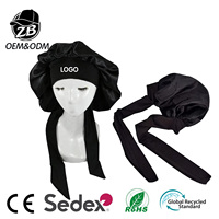 Bonnet en Soie Personnalisé ZB, Bonnet de Nuit en Satin, Couvre-Cheveux avec Bande Réglable, Protection Capillaire, Marque Privée, Fournisseur OEM en Gros