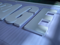 Panneau publicitaire personnalisé avec logo 3D - Signalétique publicitaire extérieure et intérieure pour utilisation en centre commercial, éclairage LED
