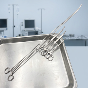 Mega Forceps ODM-7067 24" Pinces hémostatiques chirurgicales manuelles en acier inoxydable, longues, droites et courbées, pour hémostatase CE - Product Image 2