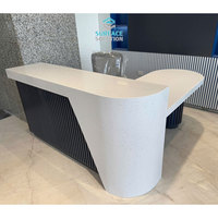 Panneau de surface solide en acrylique non poreux pour comptoir de réception commercial et plan de travail de cuisine - Spécial Europe