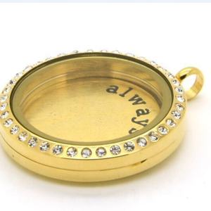 Stainless Steel Memory Pendants Necklace Open <b>Locket</b> Photo Frame Zircon Floating <b>Locket</b> 18K CHRISTIAN PP Bag Christian Stone - Product Image 2